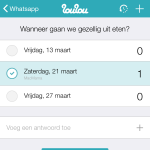 datum prikken met whatsapp en loulou