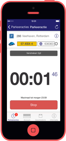 iPhone Park-Line parkeeractie