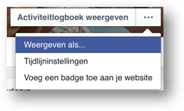 Hoe zien je Facebook vrienden je tijdlijn