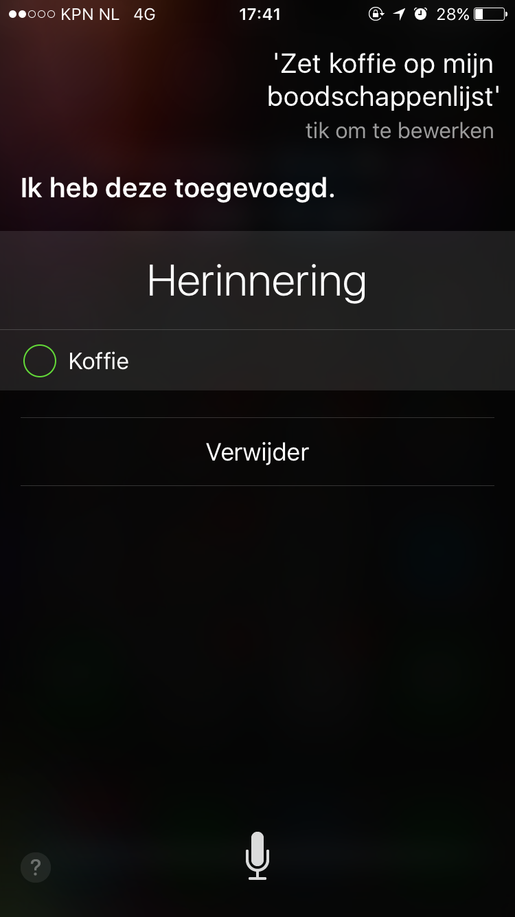 TO DO: SIRI