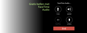 gratis bellen met FaceTime audio