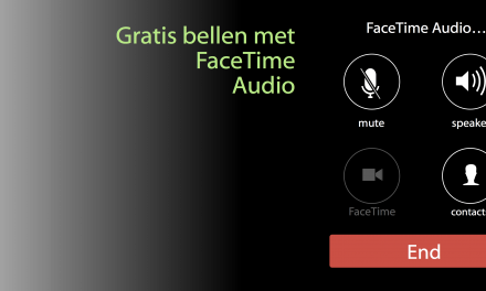 Gratis bellen met FaceTime Audio