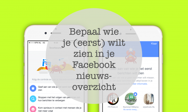 Hoe werkt het Facebook nieuwsoverzicht