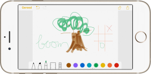Tekenen in Notities iOS 9
