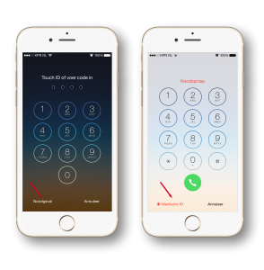 Touch ID scherm Medische ID