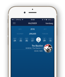 iTV Shows app kalender