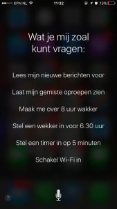 Wat je SIRI zoal kunt vragen