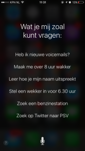 Wat je SIRI zoal kunt vragen