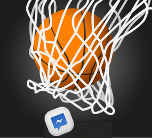 Facebook messenger basketbal spel